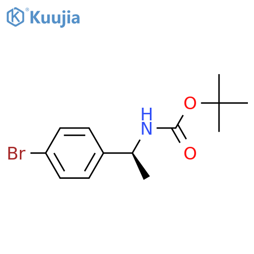 tert-butyl N-[(1S)-1-(4-bromophenyl)ethyl]carbamate structure