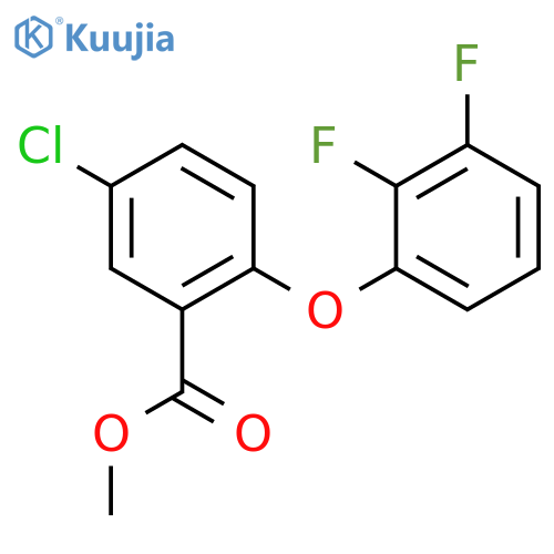 BENZOIC ACID, 5-CHLORO-2-(2,3-DIFLUOROPHENOXY)-, METHYL ESTER structure