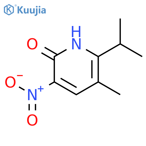 2(1H)-Pyridinone, 5-methyl-6-(1-methylethyl)-3-nitro- structure