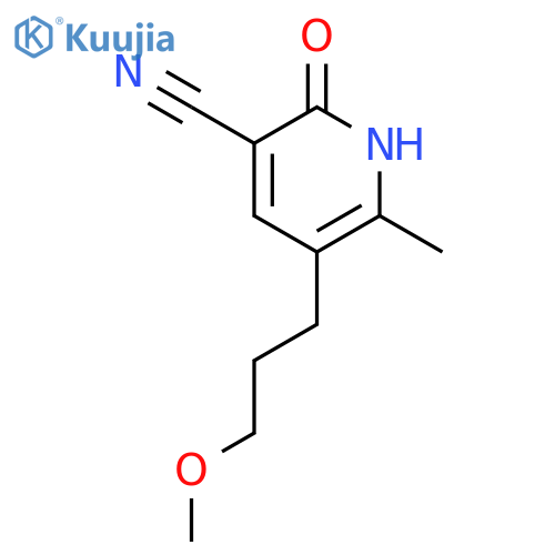 3-Pyridinecarbonitrile, 1,2-dihydro-5-(3-methoxypropyl)-6-methyl-2-oxo- structure