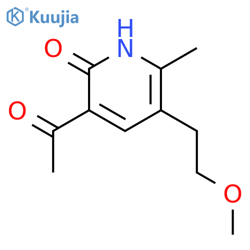 2(1H)-PYRIDINONE, 3-ACETYL-5-(2-METHOXYETHYL)-6-METHYL- structure