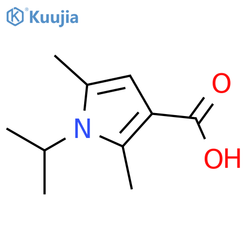 2,5-dimethyl-1-(propan-2-yl)-1H-pyrrole-3-carboxylic acid structure
