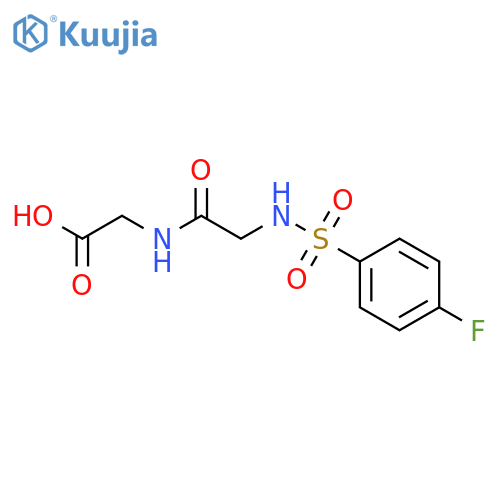 2-2-(4-Fluorobenzenesulfonamido)AcetamidoAcetic Acid structure