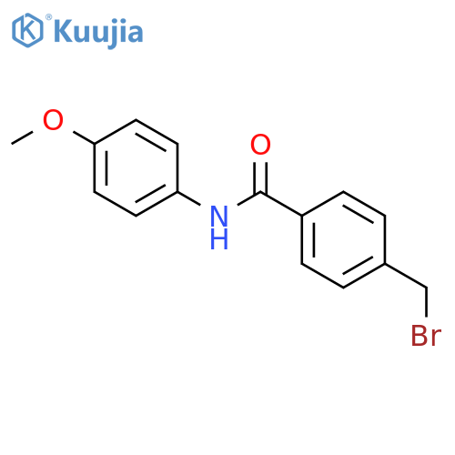 4-(bromomethyl)-N-(4-methoxyphenyl)benzamide structure