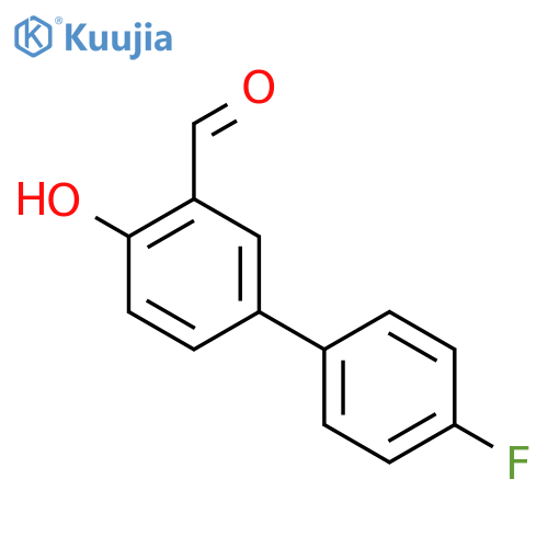 5-(4-fluorophenyl)-2-hydroxybenzaldehyde structure