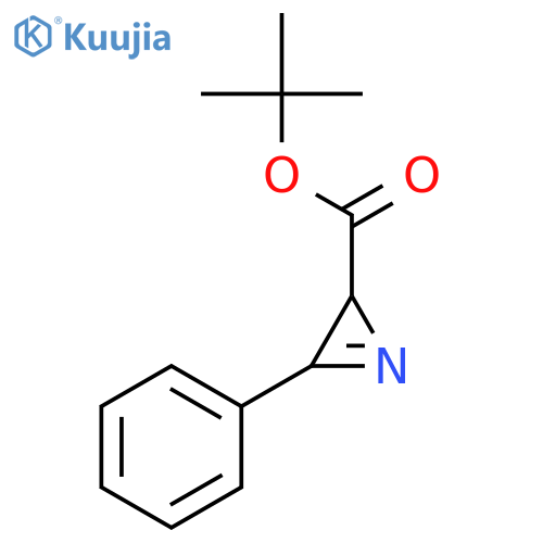 2H-Azirine-2-carboxylic acid, 3-phenyl-, 1,1-dimethylethyl ester structure