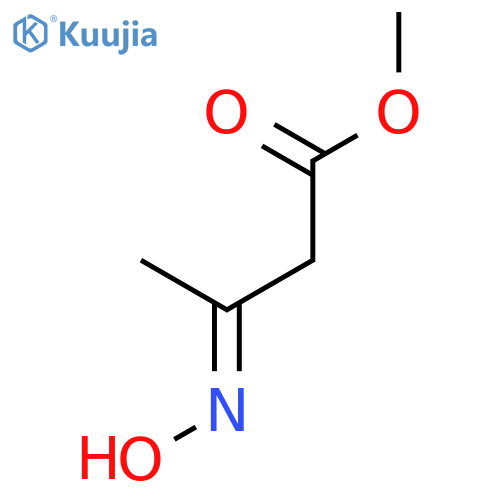 BUTANOIC ACID, 3-(HYDROXYIMINO)-, METHYL ESTER, (3E)- structure