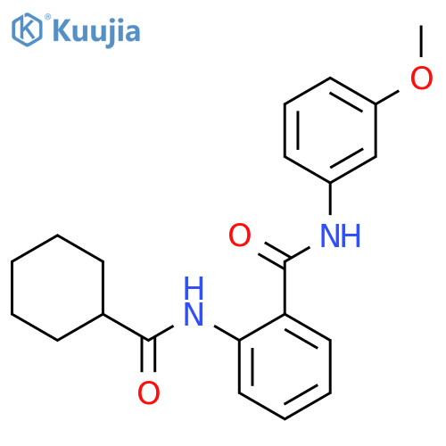 2-cyclohexaneamido-N-(3-methoxyphenyl)benzamide structure