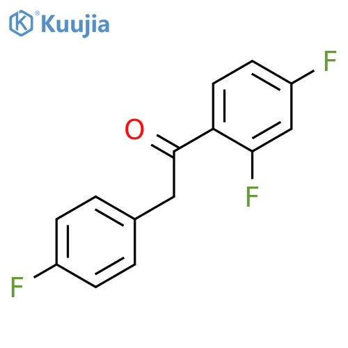 ETHANONE, 1-(2,4-DIFLUOROPHENYL)-2-(4-FLUOROPHENYL)- structure