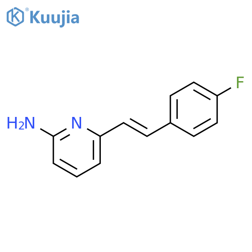 2-Pyridinamine, 6-[(1E)-2-(4-fluorophenyl)ethenyl]- structure