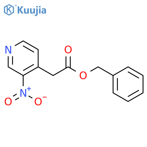 4-PYRIDINEACETIC ACID, 3-NITRO-, PHENYLMETHYL ESTER structure