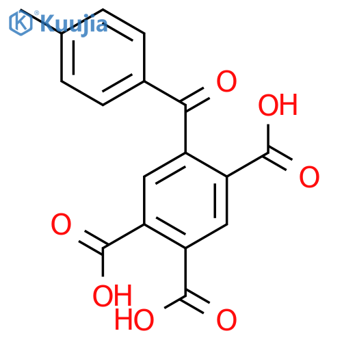 1,2,4-Benzenetricarboxylic acid, 5-(4-methylbenzoyl)- structure