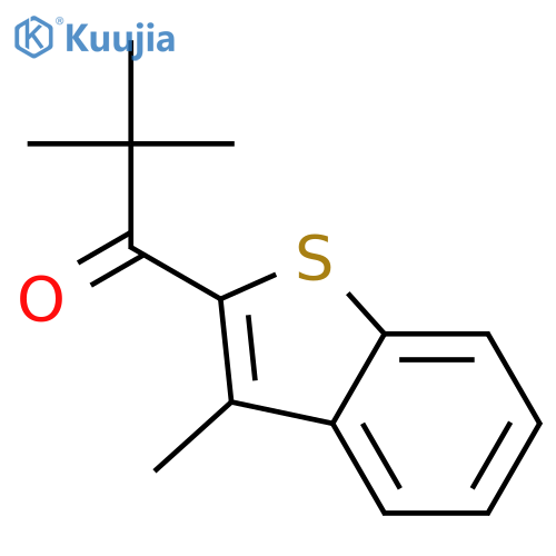 1-PROPANONE, 2,2-DIMETHYL-1-(3-METHYLBENZO[B]THIEN-2-YL)- structure