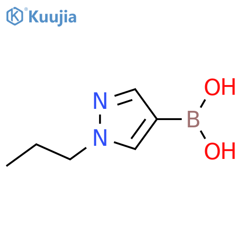 (1-Propyl-1H-pyrazol-4-yl)boronic acid structure