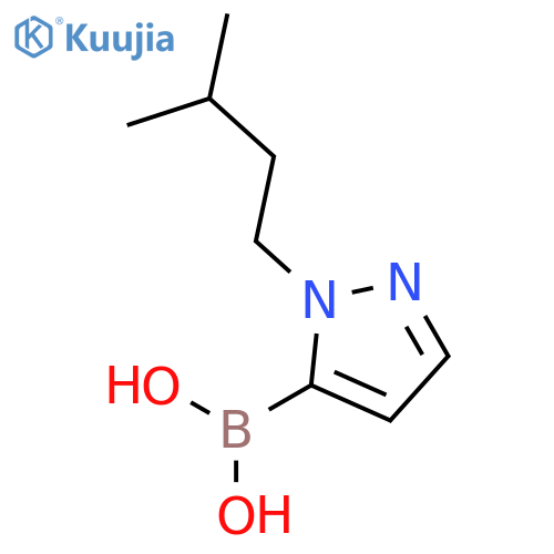 1-Isopentyl-1H-pyrazole-5-boronic acid structure
