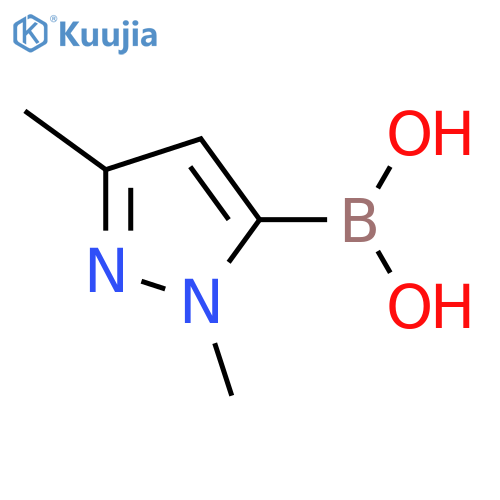 1,3-dimethylpyrazole-4-boronic acid structure