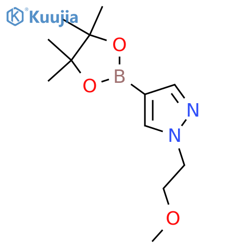 1-(2-methoxyethyl)-4-(tetramethyl-1,3,2-dioxaborolan-2-yl)-1H-pyrazole structure