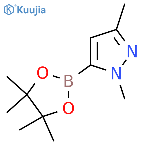 1,3-dimethyl-5-(tetramethyl-1,3,2-dioxaborolan-2-yl)-1H-pyrazole structure