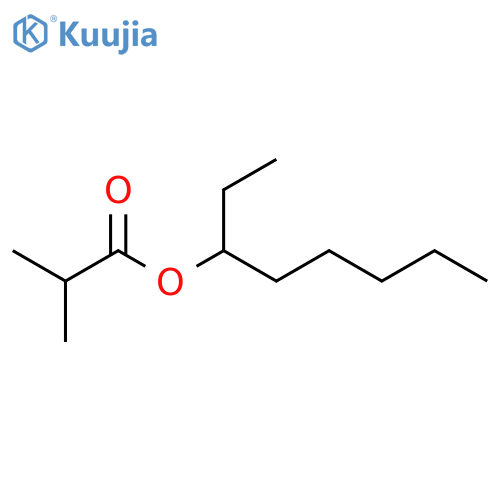 PROPANOIC ACID, 2-METHYL-, 1-ETHYLHEXYL ESTER structure