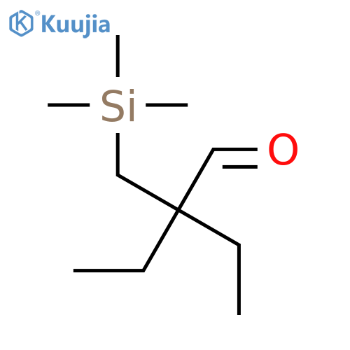 Butanal, 2-ethyl-2-[(trimethylsilyl)methyl]- structure