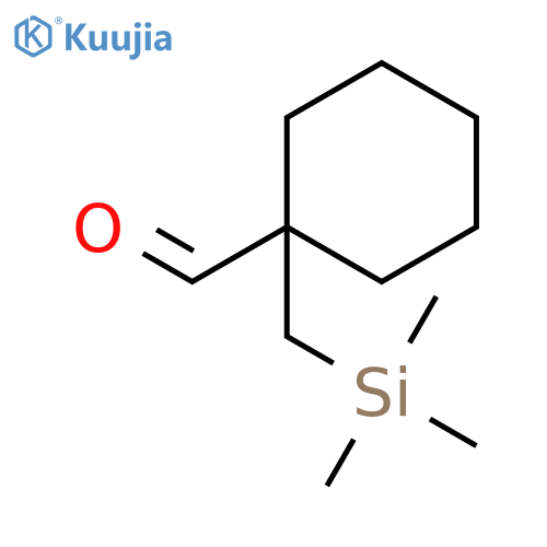 1-(trimethylsilyl)methylcyclohexane-1-carbaldehyde structure