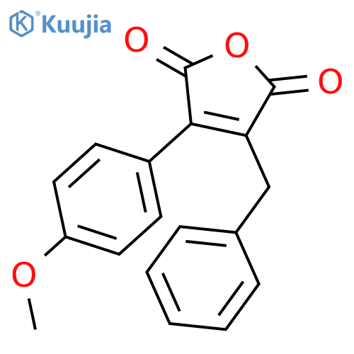 2,5-FURANDIONE, 3-(4-METHOXYPHENYL)-4-(PHENYLMETHYL)- structure