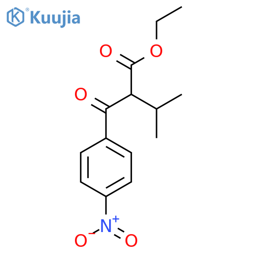 Ethyl 3-methyl-2-(4-nitrobenzoyl)butanoate structure