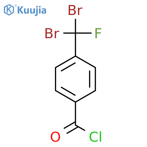 Benzoyl chloride, 4-(dibromofluoromethyl)- structure