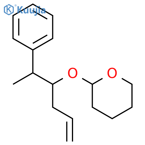 2H-Pyran, tetrahydro-2-[[1-(1-phenylethyl)-3-butenyl]oxy]- structure