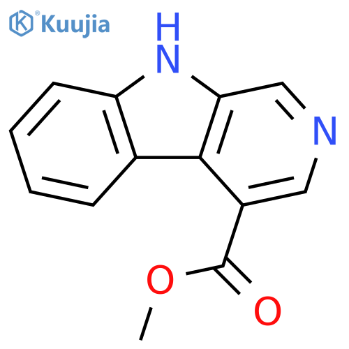 9H-BETA-CARBOLINE-4-CARBOXYLIC ACID METHYL ESTER structure