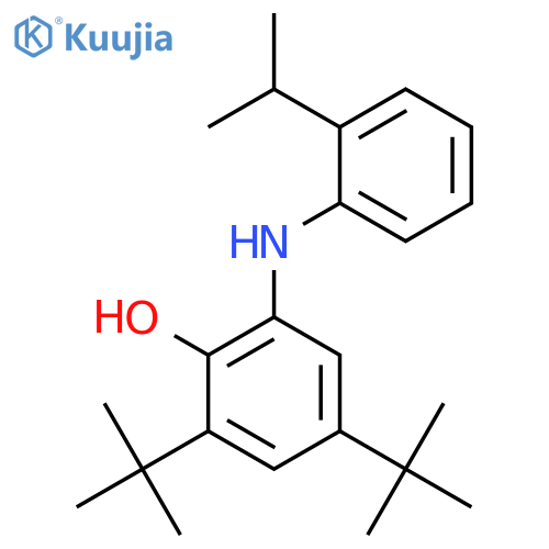 PHENOL, 2,4-BIS(1,1-DIMETHYLETHYL)-6-[[2-(1-METHYLETHYL)PHENYL]AMINO]- structure