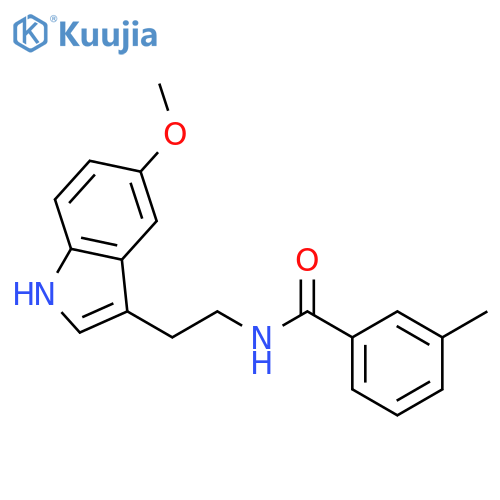 N-[2-(5-Methoxy-1H-indol-3-yl)-ethyl]-3-methyl-benzamide structure