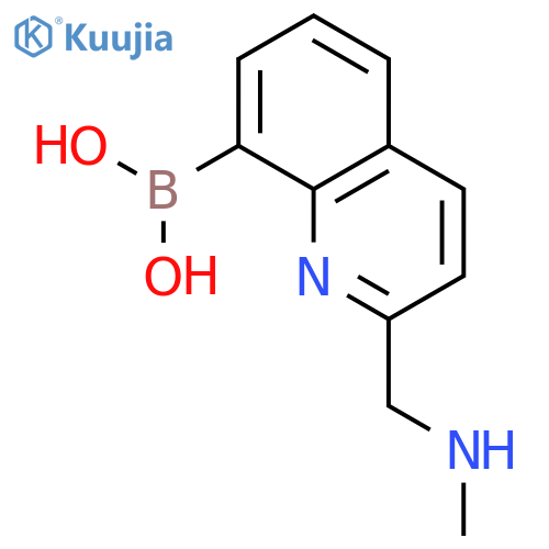 BORONIC ACID, [2-[(METHYLAMINO)METHYL]-8-QUINOLINYL]- structure