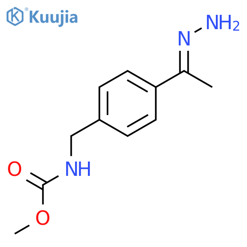 CARBAMIC ACID, [[4-(1-HYDRAZONOETHYL)PHENYL]METHYL]-, METHYL ESTER structure