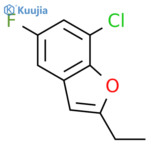 7-Chloro-2-ethyl-5-fluoro-1-benzofuran structure