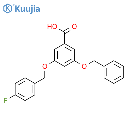 BENZOIC ACID, 3-[(4-FLUOROPHENYL)METHOXY]-5-(PHENYLMETHOXY)- structure