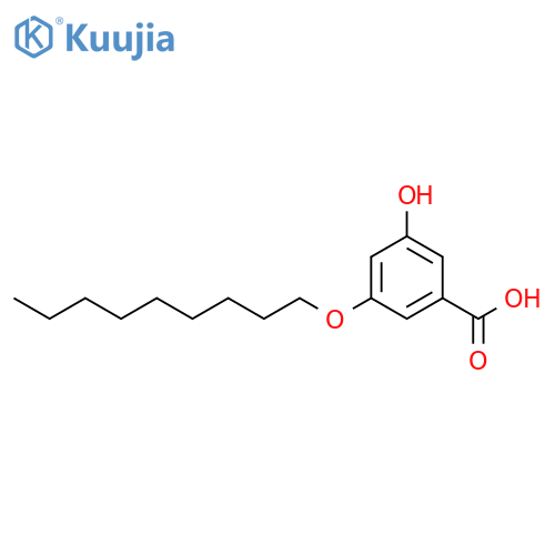 Benzoic acid, 3-hydroxy-5-(nonyloxy)- structure
