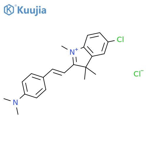 3H-Indolium,5-chloro-2-[2-[4-(dimethylamino)phenyl]ethenyl]-1,3,3-trimethyl-, chloride(1:1) structure