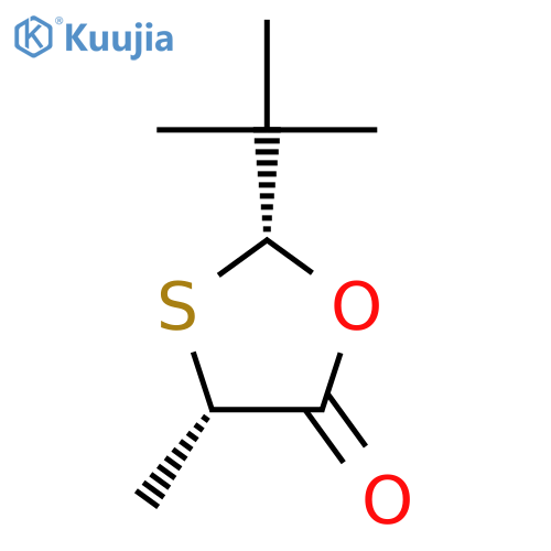 2-tert-Butyl-4-methyl-1,3-oxathiolan-5-one structure