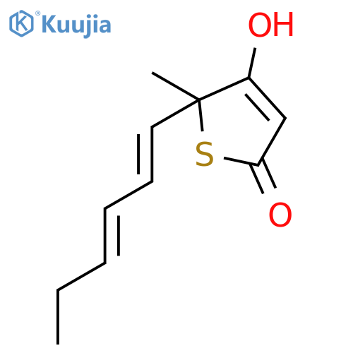 2(5H)-THIOPHENONE, 5-(1E,3E)-1,3-HEXADIENYL-4-HYDROXY-5-METHYL- structure