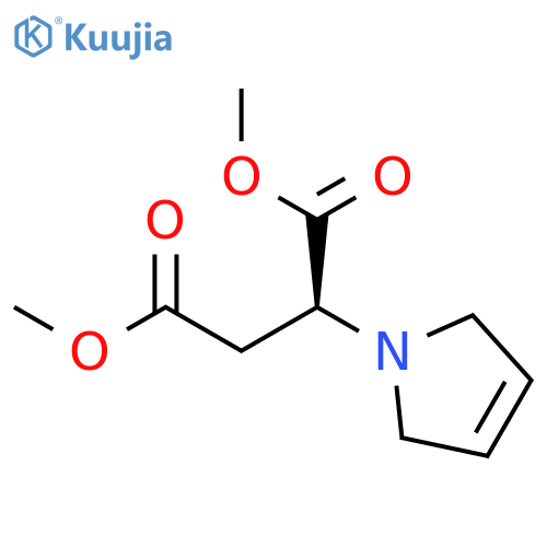 Dimethyl (2S)-2-(2,5-dihydro-1H-pyrrol-1-yl)butanedioate structure