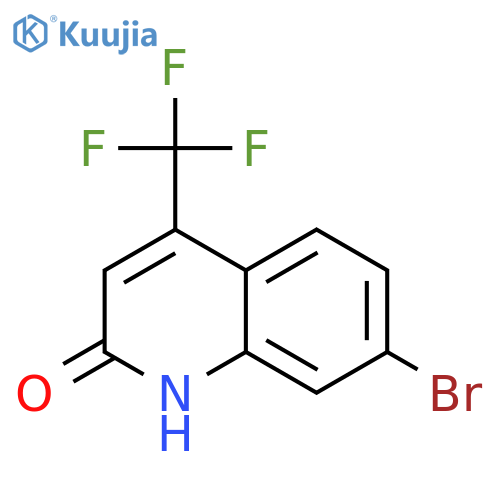 7-bromo-4-(trifluoromethyl)-1,2-dihydroquinolin-2-one structure