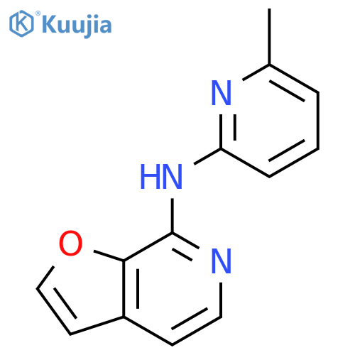 Furo[2,3-c]pyridin-7-amine, N-(6-methyl-2-pyridinyl)- structure