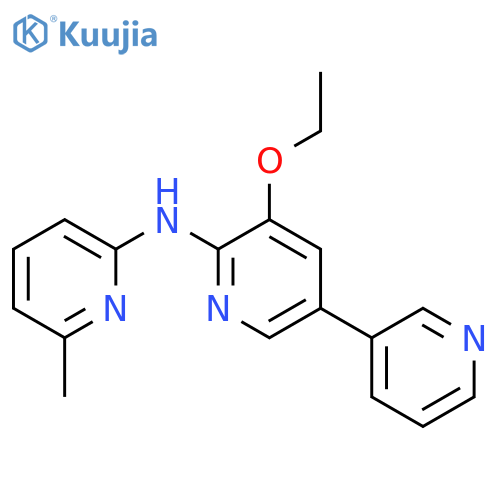 [3,3'-BIPYRIDIN]-6-AMINE, 5-ETHOXY-N-(6-METHYL-2-PYRIDINYL)- structure