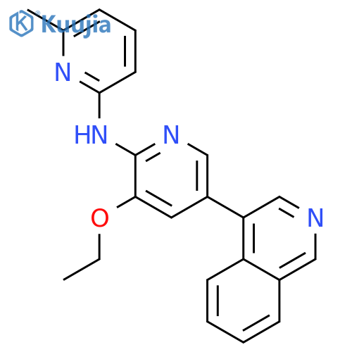 2-PYRIDINAMINE, 3-ETHOXY-5-(4-ISOQUINOLINYL)-N-(6-METHYL-2-PYRIDINYL)- structure