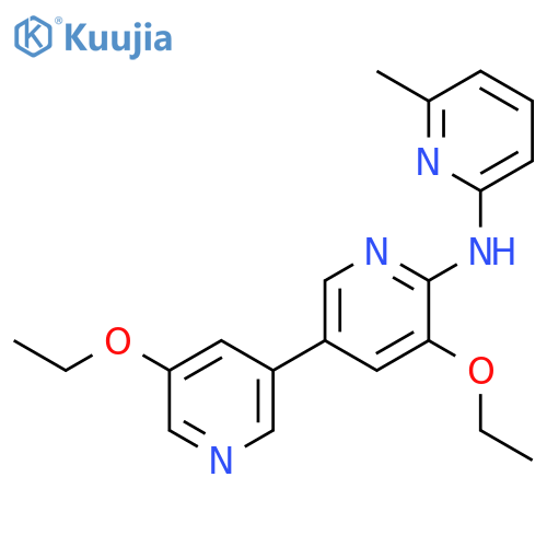 [3,3'-BIPYRIDIN]-6-AMINE, 5,5'-DIETHOXY-N-(6-METHYL-2-PYRIDINYL)- structure