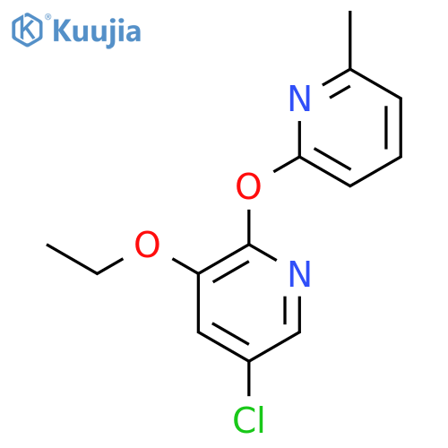 Pyridine, 5-chloro-3-ethoxy-2-[(6-methyl-2-pyridinyl)oxy]- structure
