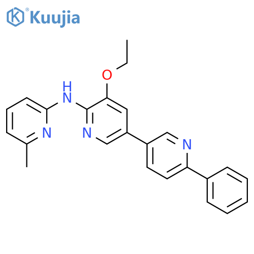 [3,3'-Bipyridin]-6-amine, 5-ethoxy-N-(6-methyl-2-pyridinyl)-6'-phenyl- structure