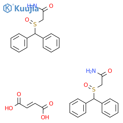 ACETAMIDE, 2-[(DIPHENYLMETHYL)SULFINYL]-, (2E)-2-BUTENEDIOATE (2:1) structure