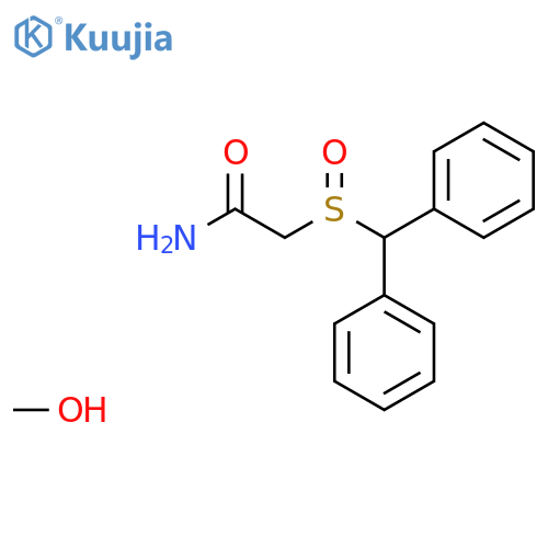 ACETAMIDE, 2-[(DIPHENYLMETHYL)SULFINYL]-, COMPD. WITH METHANOL structure